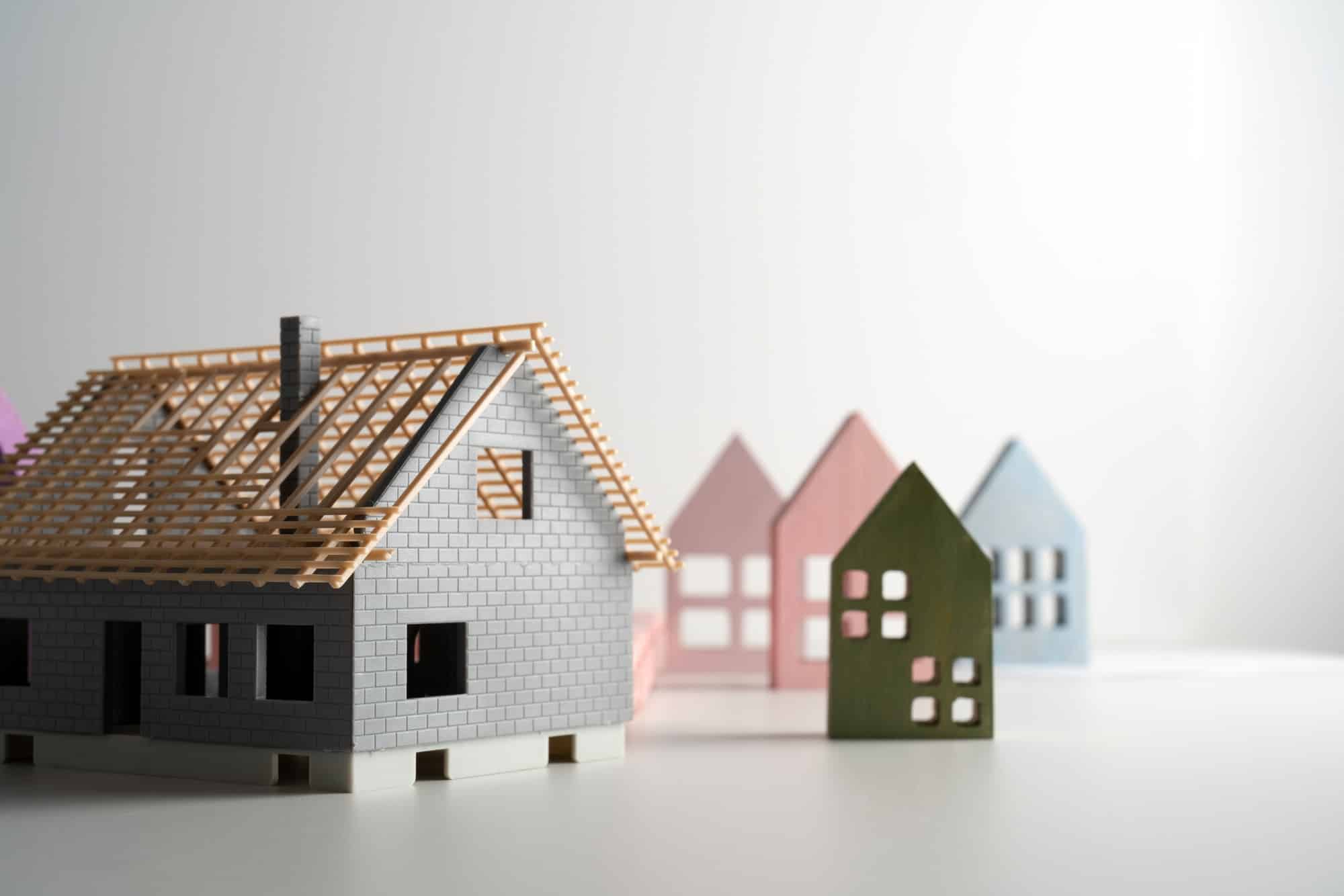 Miniature House under construction